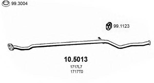 ASSO 105013 Труба вихлопного газу