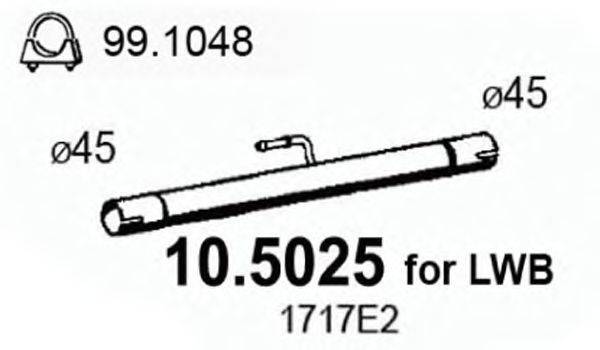 ASSO 105025 Труба вихлопного газу