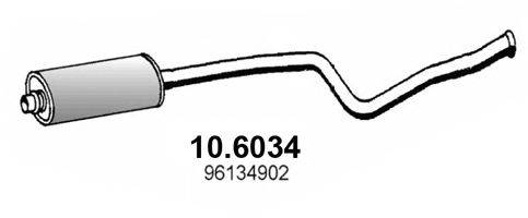 ASSO 106034 Середній глушник вихлопних газів