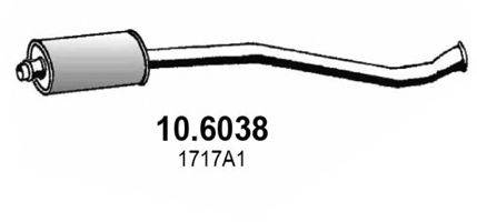 ASSO 106038 Середній глушник вихлопних газів