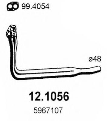 ASSO 121056 Труба вихлопного газу