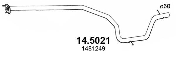 ASSO 145021 Труба вихлопного газу