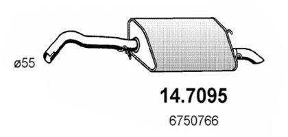 ASSO 147095 Глушник вихлопних газів кінцевий