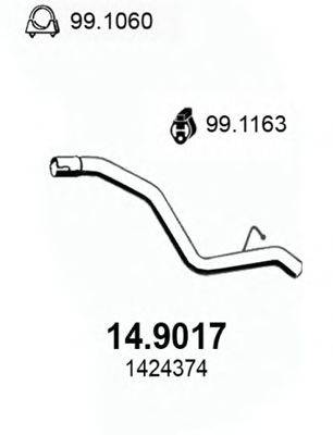 ASSO 149017 Труба вихлопного газу