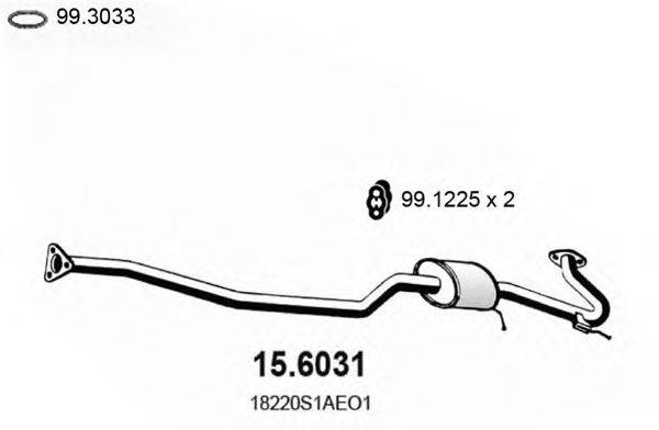 ASSO 156031 Середній глушник вихлопних газів