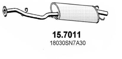 ASSO 157011 Глушник вихлопних газів кінцевий