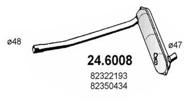 ASSO 246008 Середній глушник вихлопних газів