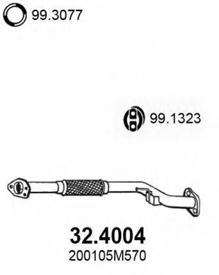 ASSO 324004 Труба вихлопного газу