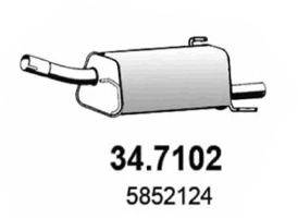 ASSO 347102 Глушник вихлопних газів кінцевий