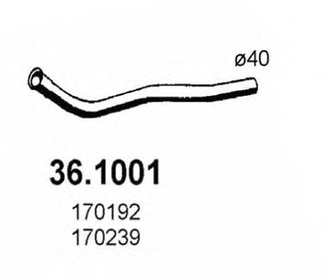 ASSO 361001 Труба вихлопного газу