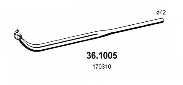 ASSO 361005 Труба вихлопного газу