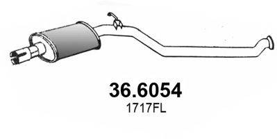 ASSO 366054 Середній глушник вихлопних газів