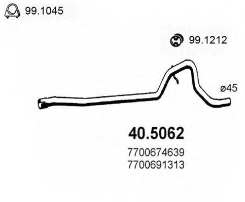 ASSO 405062 Труба вихлопного газу