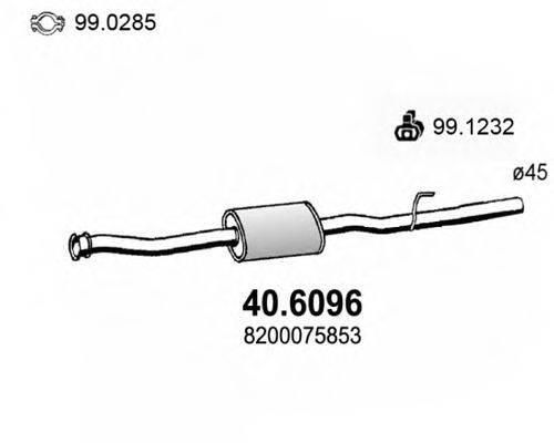 ASSO 406096 Середній глушник вихлопних газів