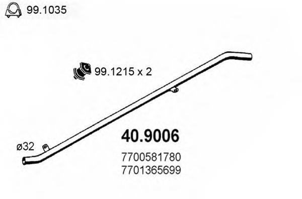 ASSO 409006 Труба вихлопного газу