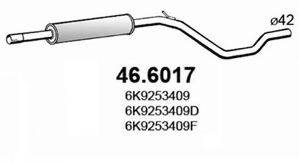 ASSO 466017 Середній глушник вихлопних газів