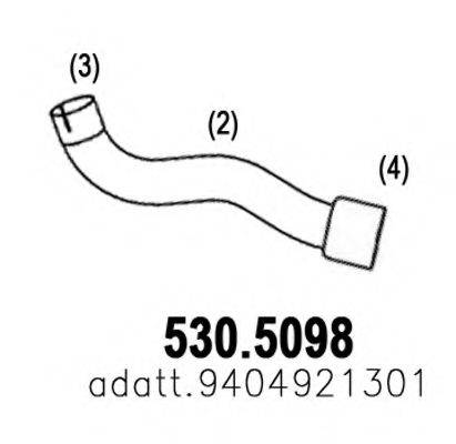 ASSO 5305098 Труба вихлопного газу