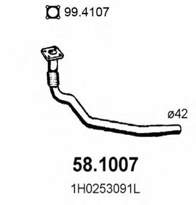 ASSO 581007 Труба вихлопного газу