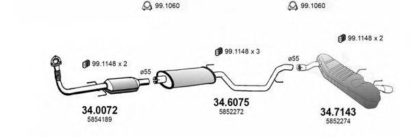 ASSO ART3566 Система випуску ОГ