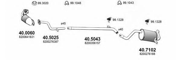 ASSO ART3689 Система випуску ОГ