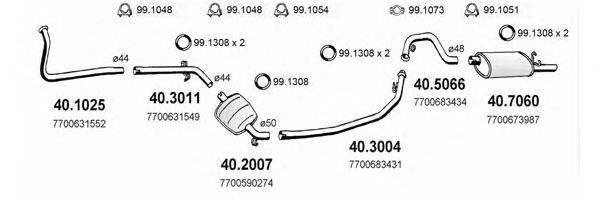 ASSO ART2150 Система випуску ОГ