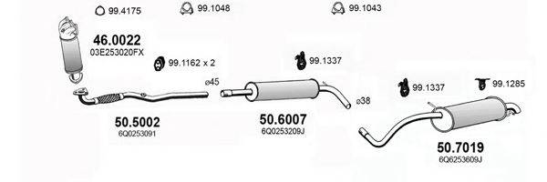 ASSO ART3737 Система випуску ОГ