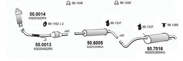 ASSO ART3718 Система випуску ОГ