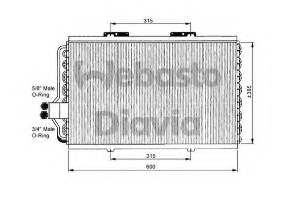 WEBASTO 82D0225062MS1A Конденсатор, кондиціонер