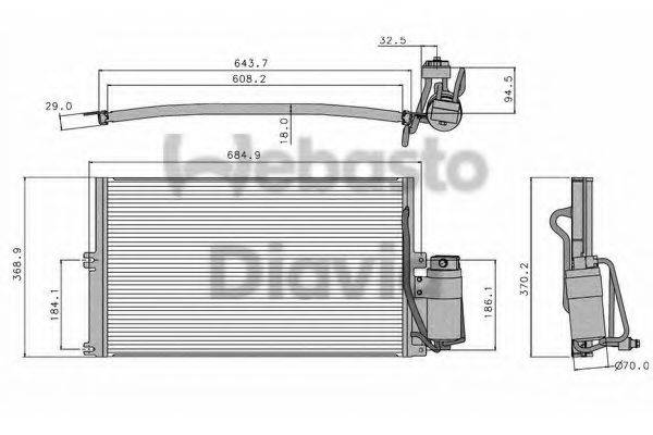 WEBASTO 82D0225050B Конденсатор, кондиціонер