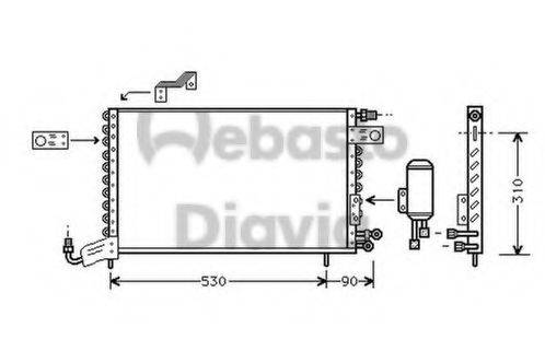 WEBASTO 82D0225101A Конденсатор, кондиціонер