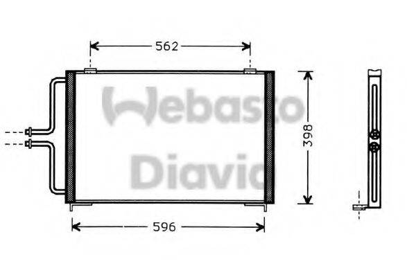 WEBASTO 82D0225139A Конденсатор, кондиціонер