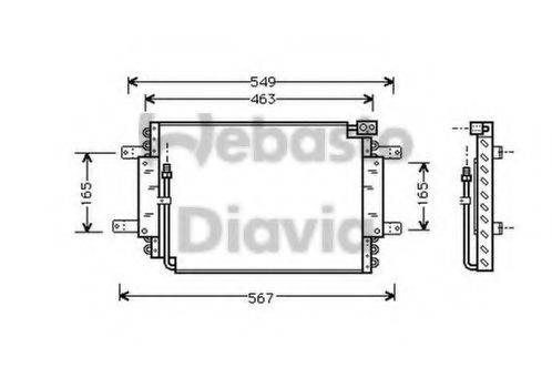 WEBASTO 82D0225215A Конденсатор, кондиціонер