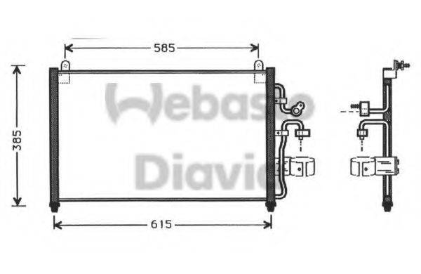 WEBASTO 82D0225253A Конденсатор, кондиціонер