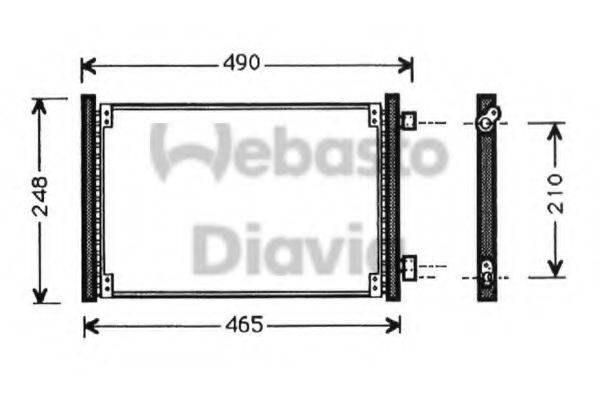 WEBASTO 82D0225272A Конденсатор, кондиціонер