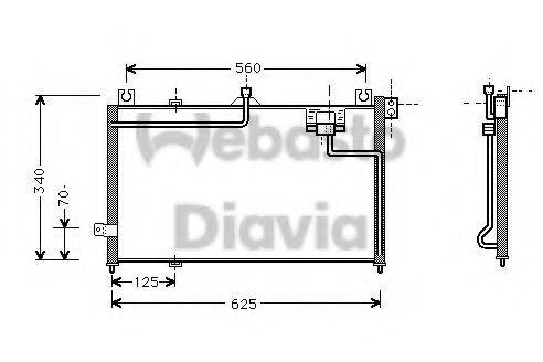 WEBASTO 82D0225314A Конденсатор, кондиціонер