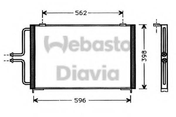 WEBASTO 82D0225362A Конденсатор, кондиціонер