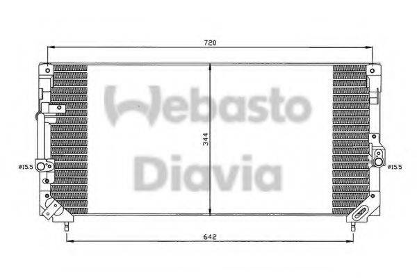 WEBASTO 82D0225387A Конденсатор, кондиціонер