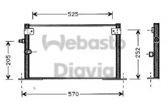 WEBASTO 82D0225448A Конденсатор, кондиціонер