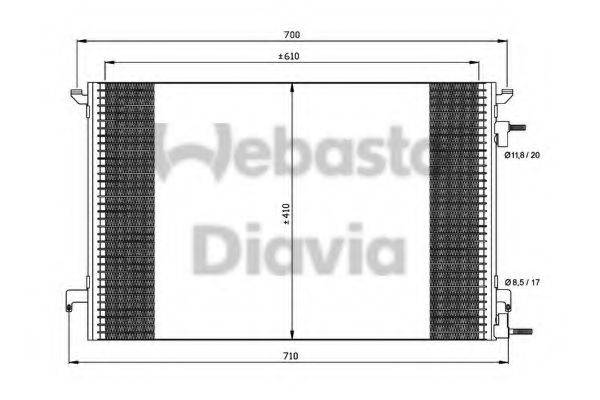 WEBASTO 82D0225464A Конденсатор, кондиціонер