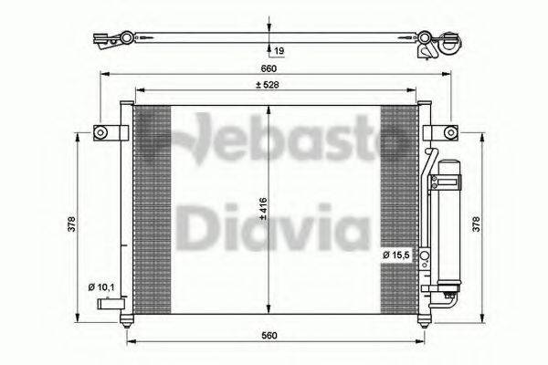 WEBASTO 82D0225515A Конденсатор, кондиціонер