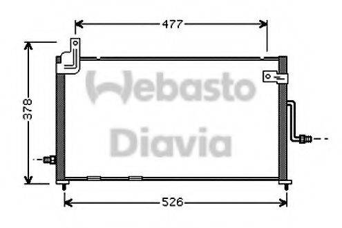 WEBASTO 82D0225516A Конденсатор, кондиціонер