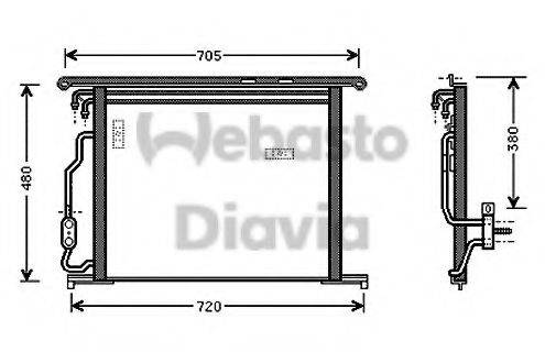 WEBASTO 82D0225529A Конденсатор, кондиціонер