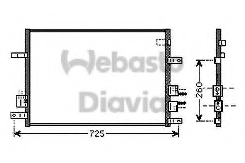 WEBASTO 82D0225544A Конденсатор, кондиціонер