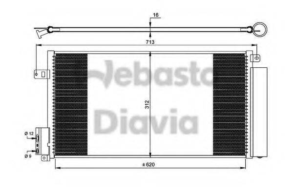 WEBASTO 82D0225551A Конденсатор, кондиціонер