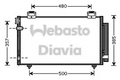 WEBASTO 82D0225570A Конденсатор, кондиціонер