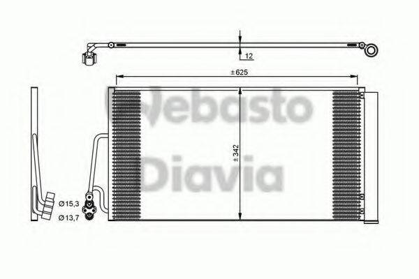 WEBASTO 82D0225612A Конденсатор, кондиціонер