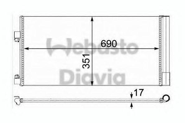 WEBASTO 82D0225638A Конденсатор, кондиціонер