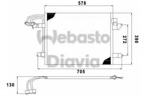 WEBASTO 82D0226191MA Конденсатор, кондиціонер