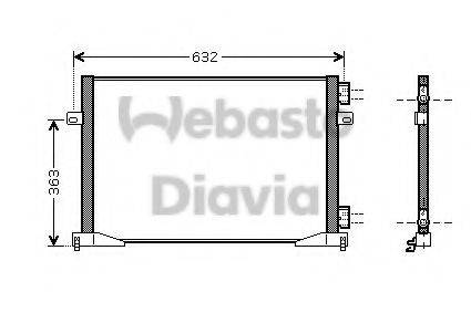 WEBASTO 82D0226203MA Конденсатор, кондиціонер