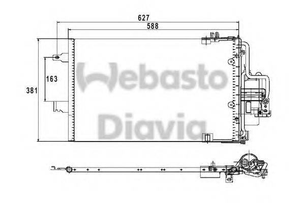 WEBASTO 82D0226211MA Конденсатор, кондиціонер